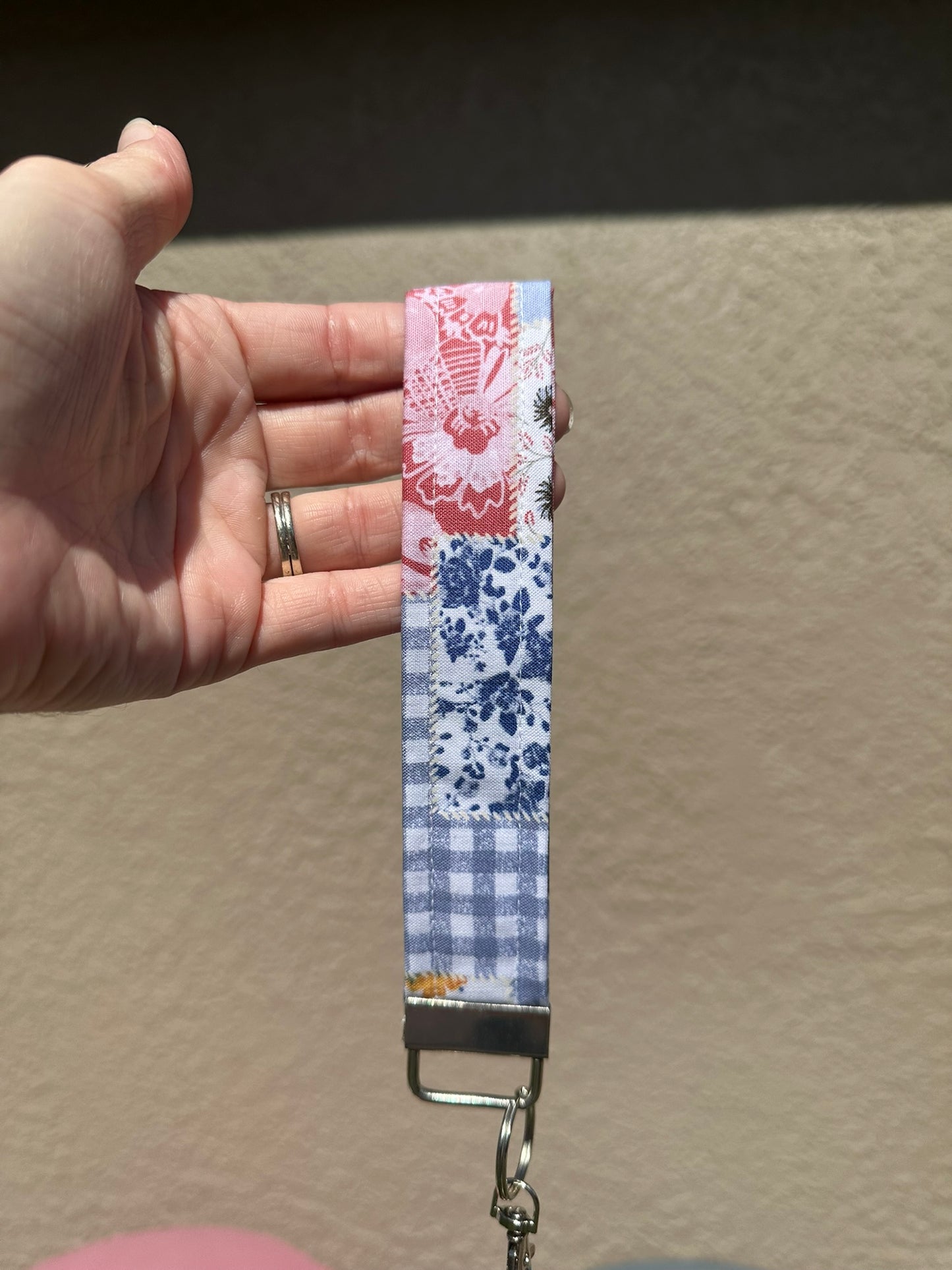 Cottage Charm Patchwork Wristlet