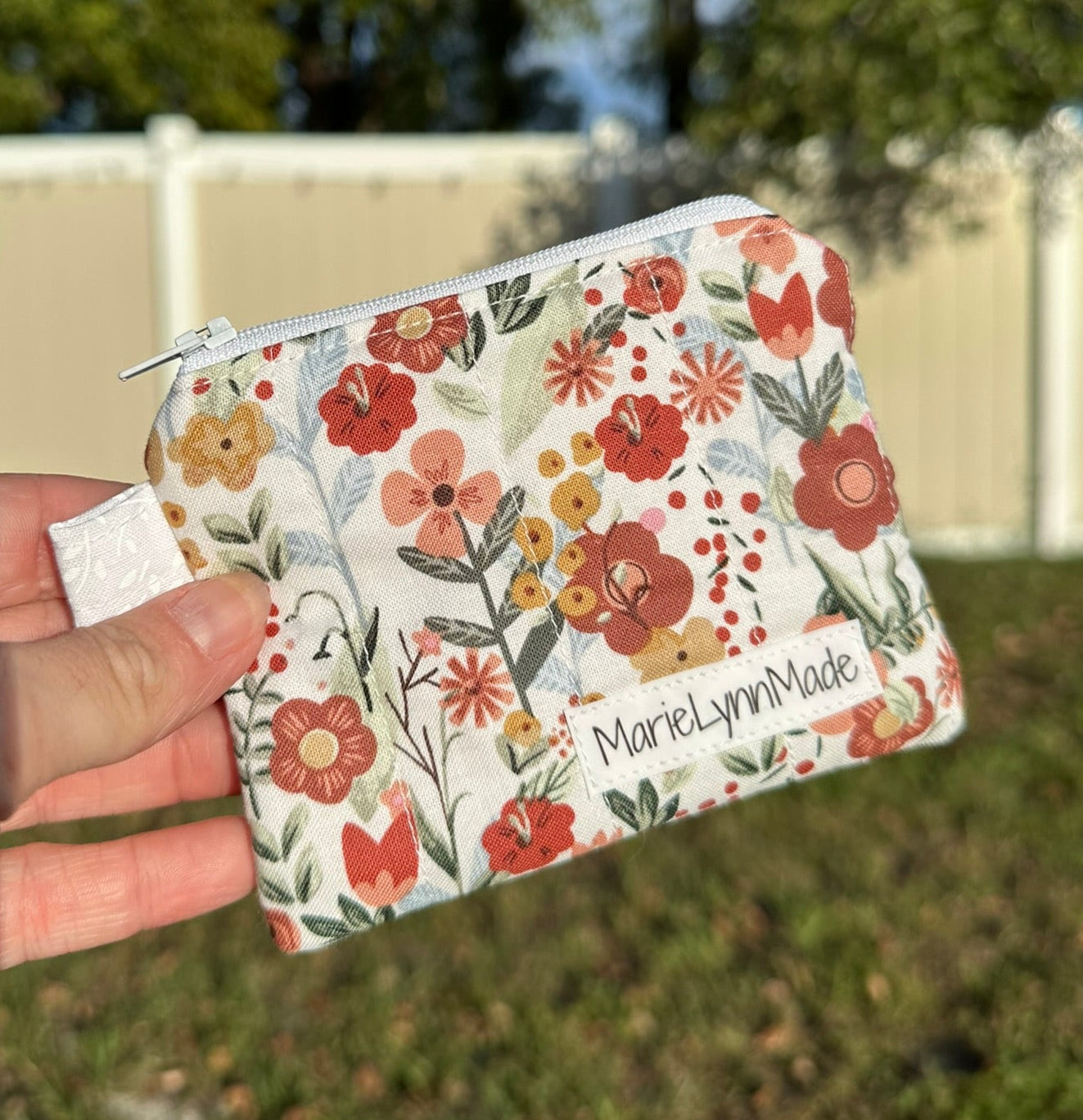 Rustic Garden Keychain Wallet