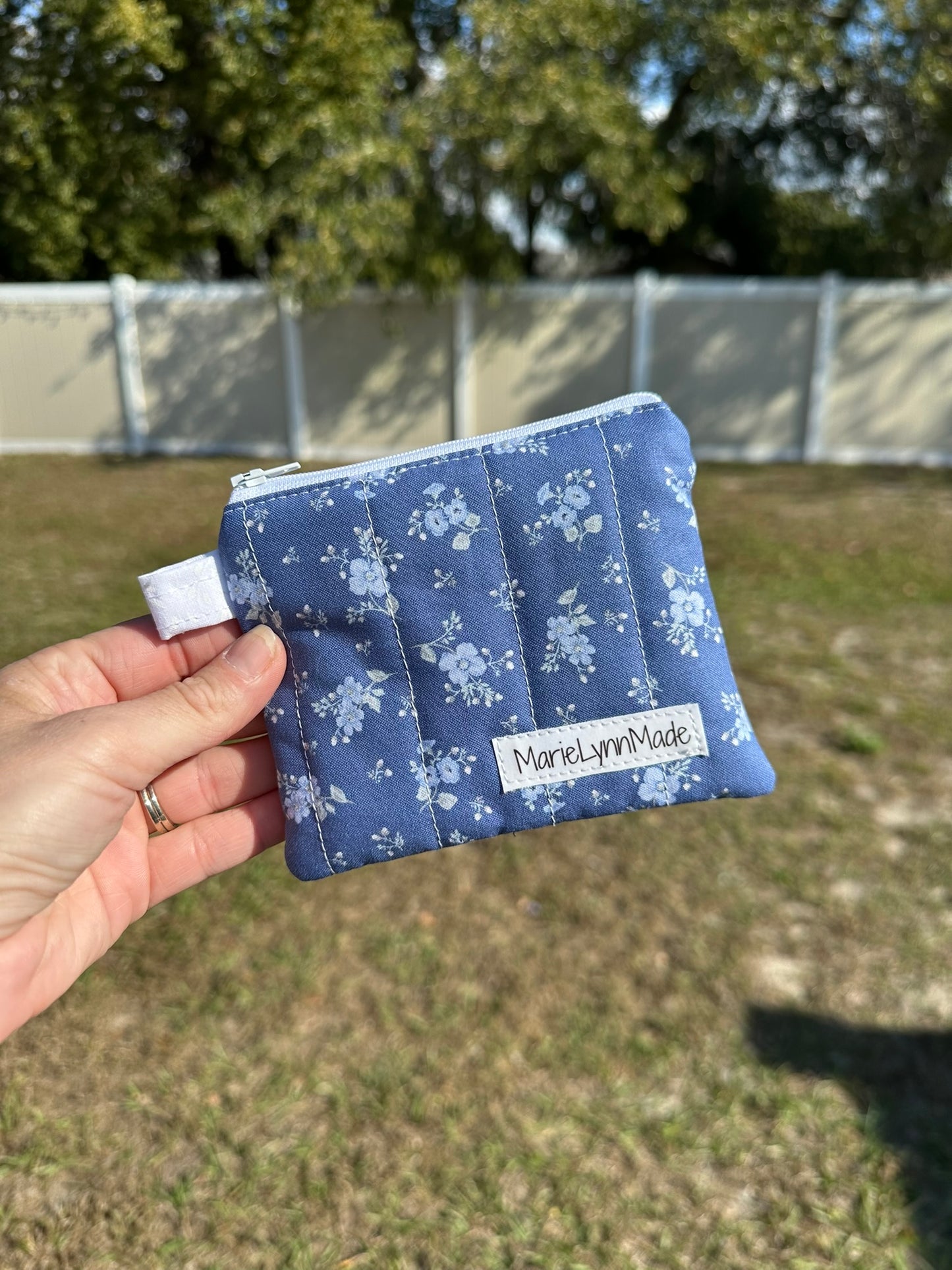 Blue Meadows Keychain Wallet