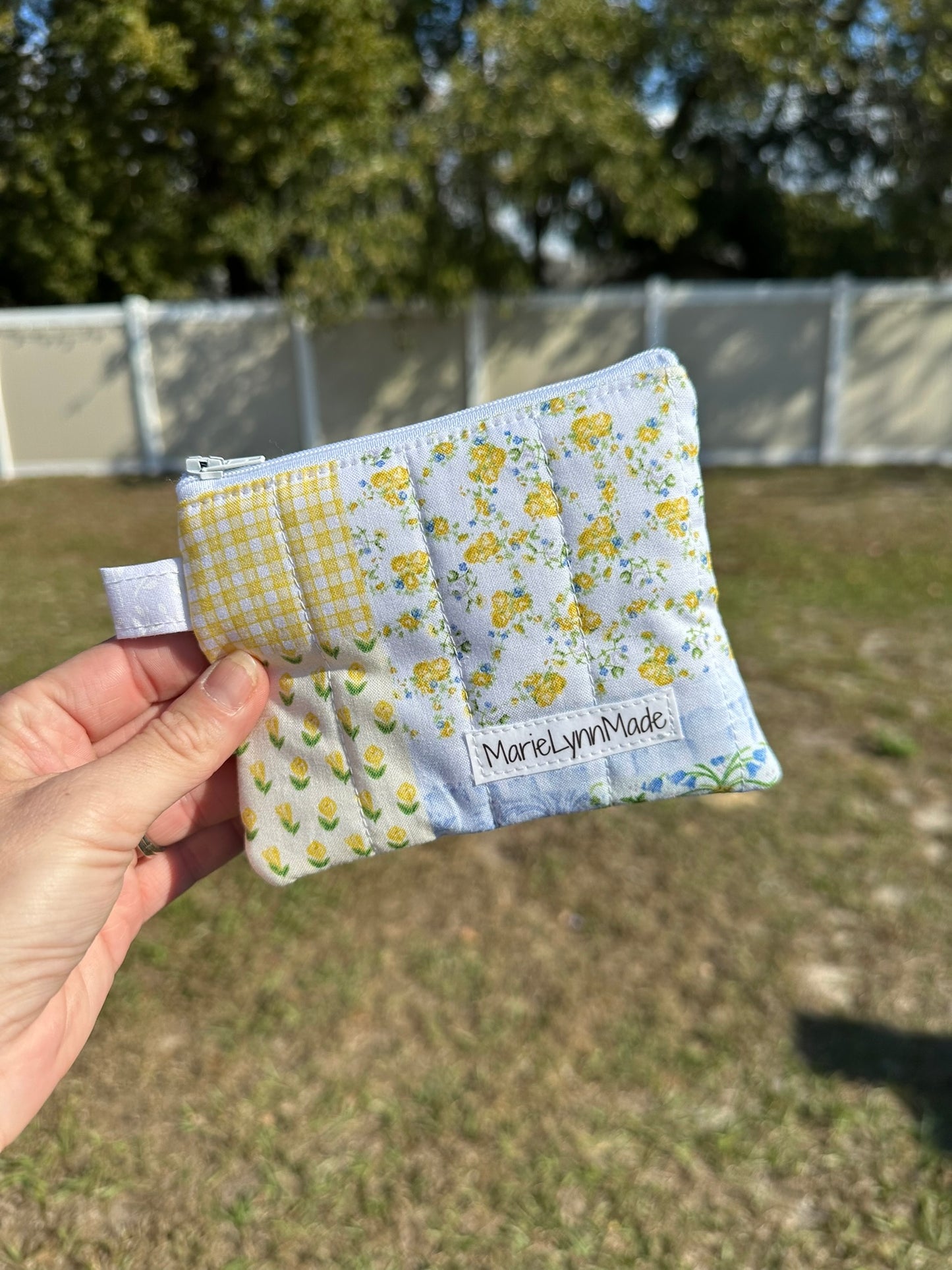 Garden Patchwork Keychain Wallet