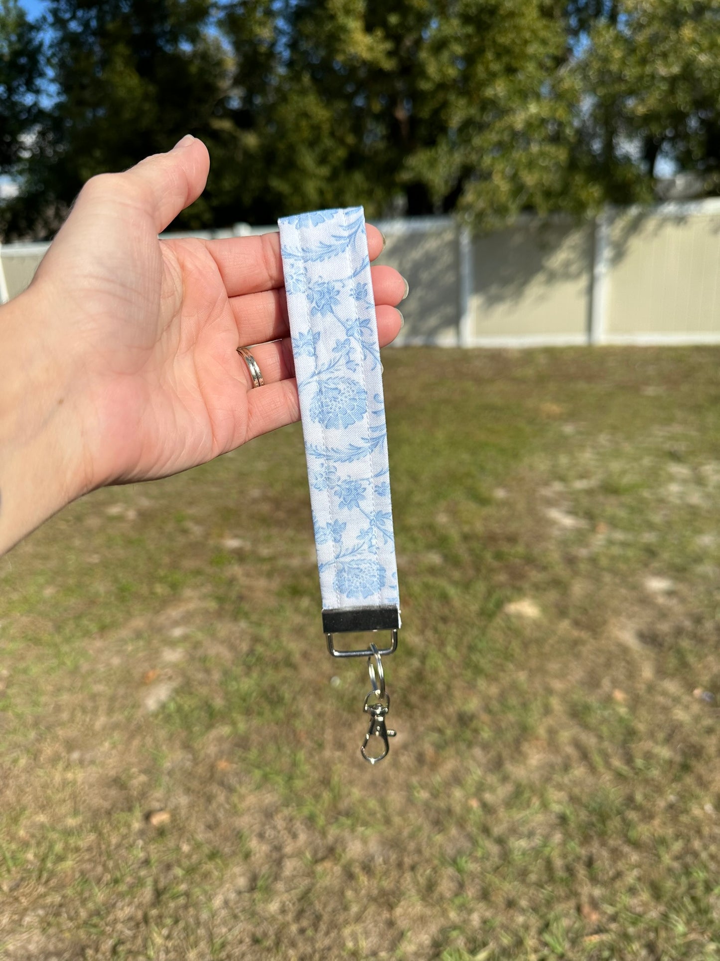 Heirloom Blue Wristlet