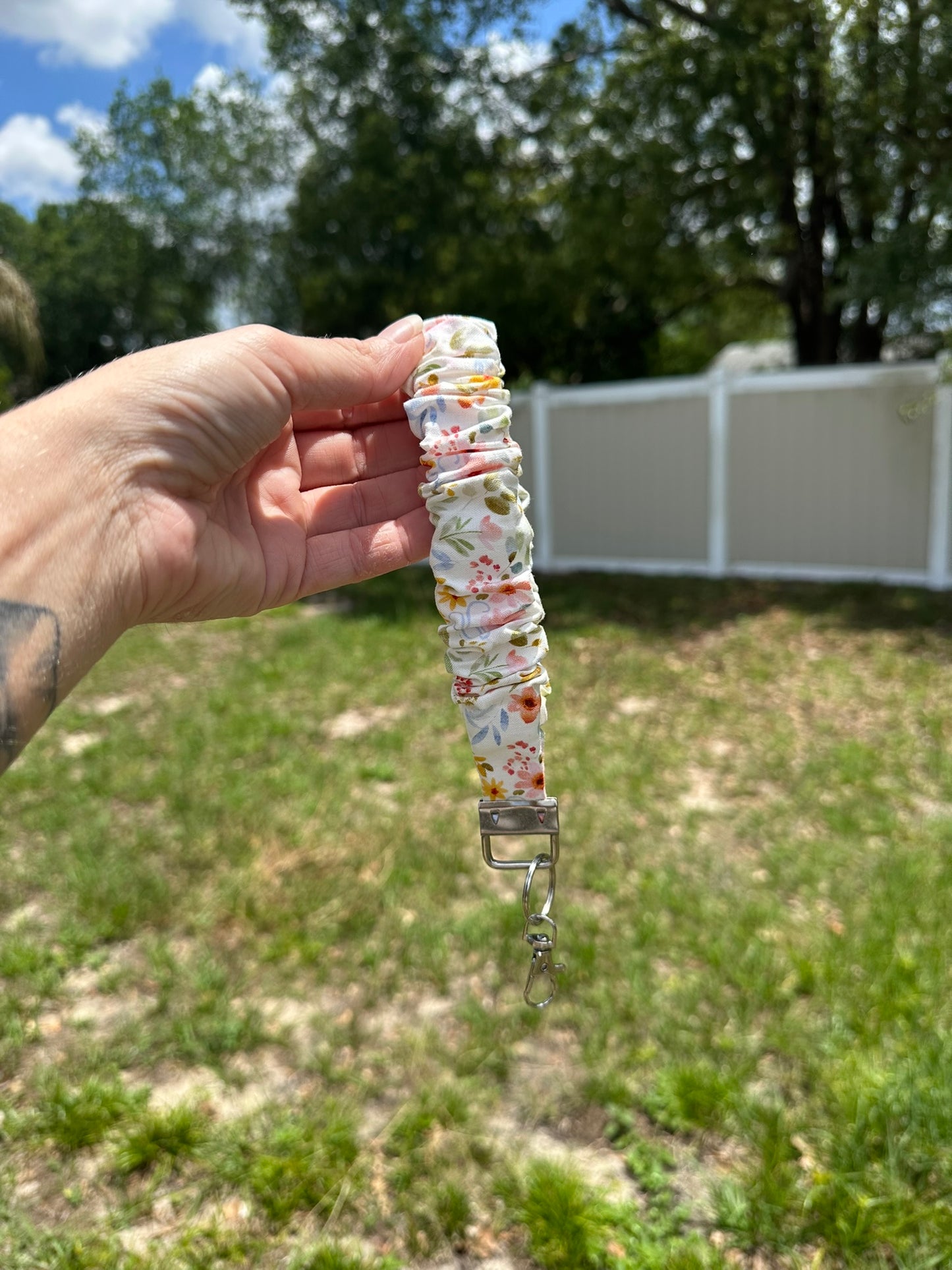 Spring Blossom Scrunchie Wristlet