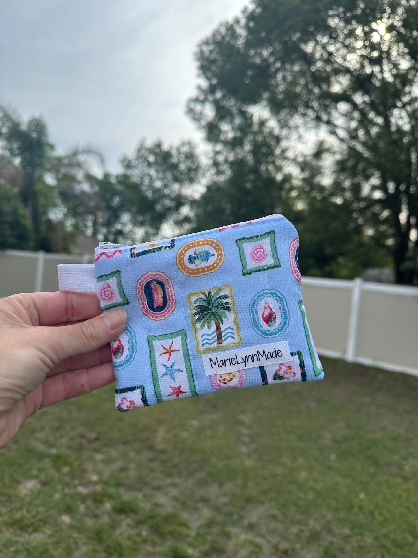 Coastal Waters Keychain Wallet