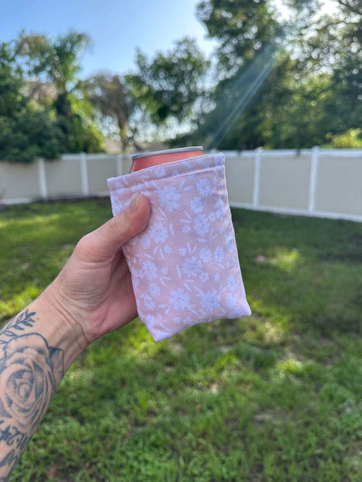 Sweet Peony Soda Can Coozie
