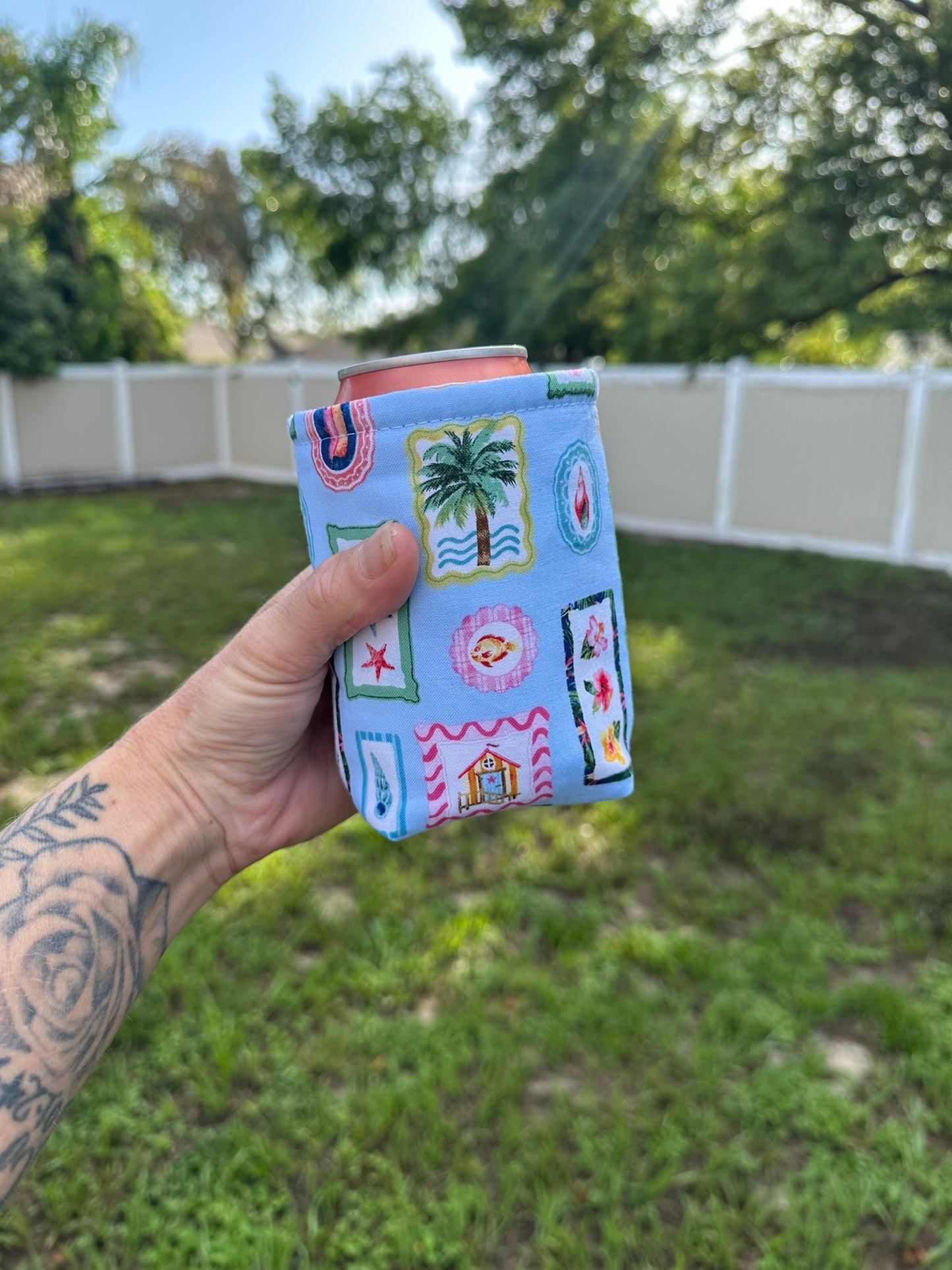 Coastal Waters Soda Can Coozie