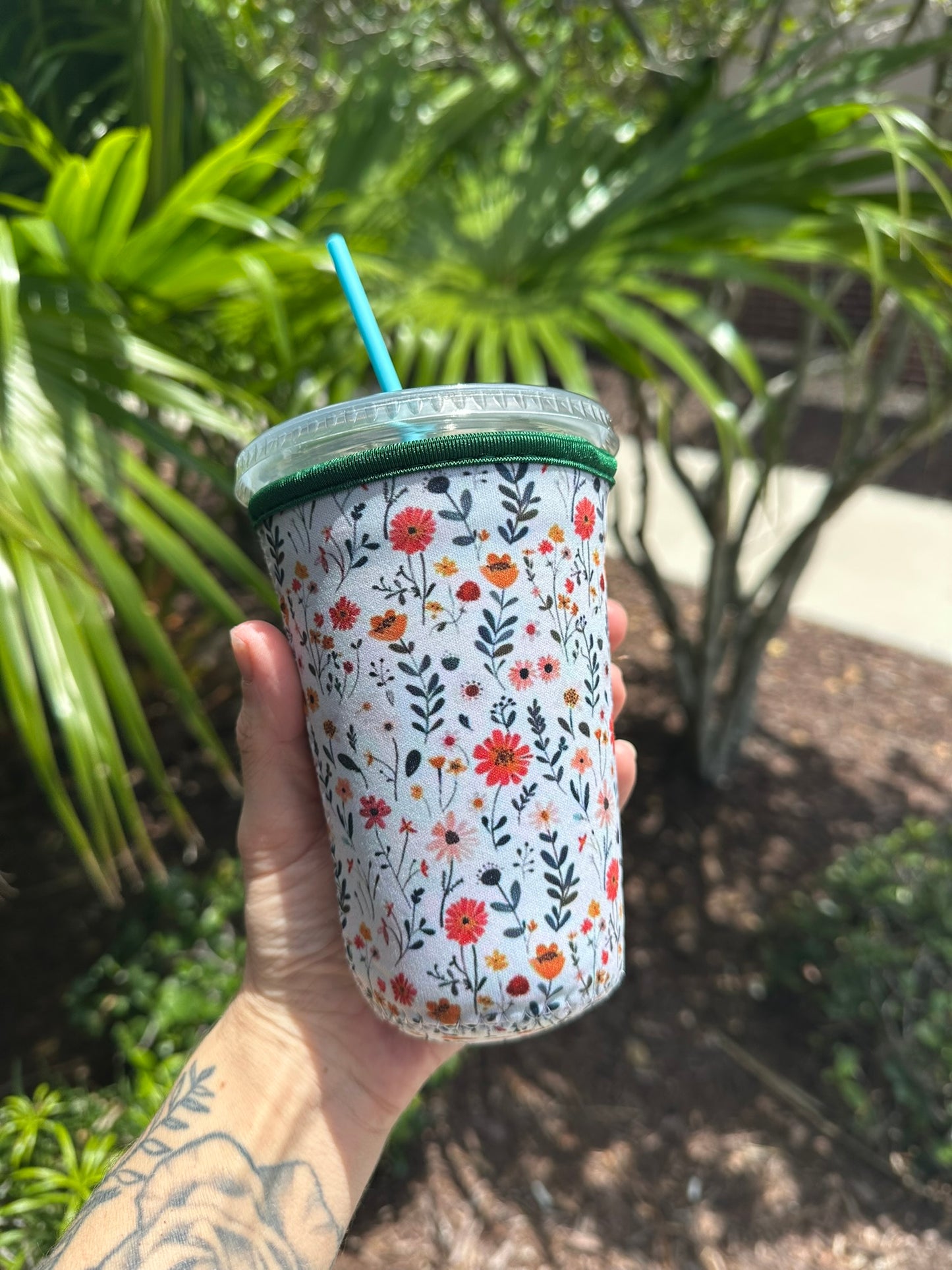 Large Wildflower Cup Coozie