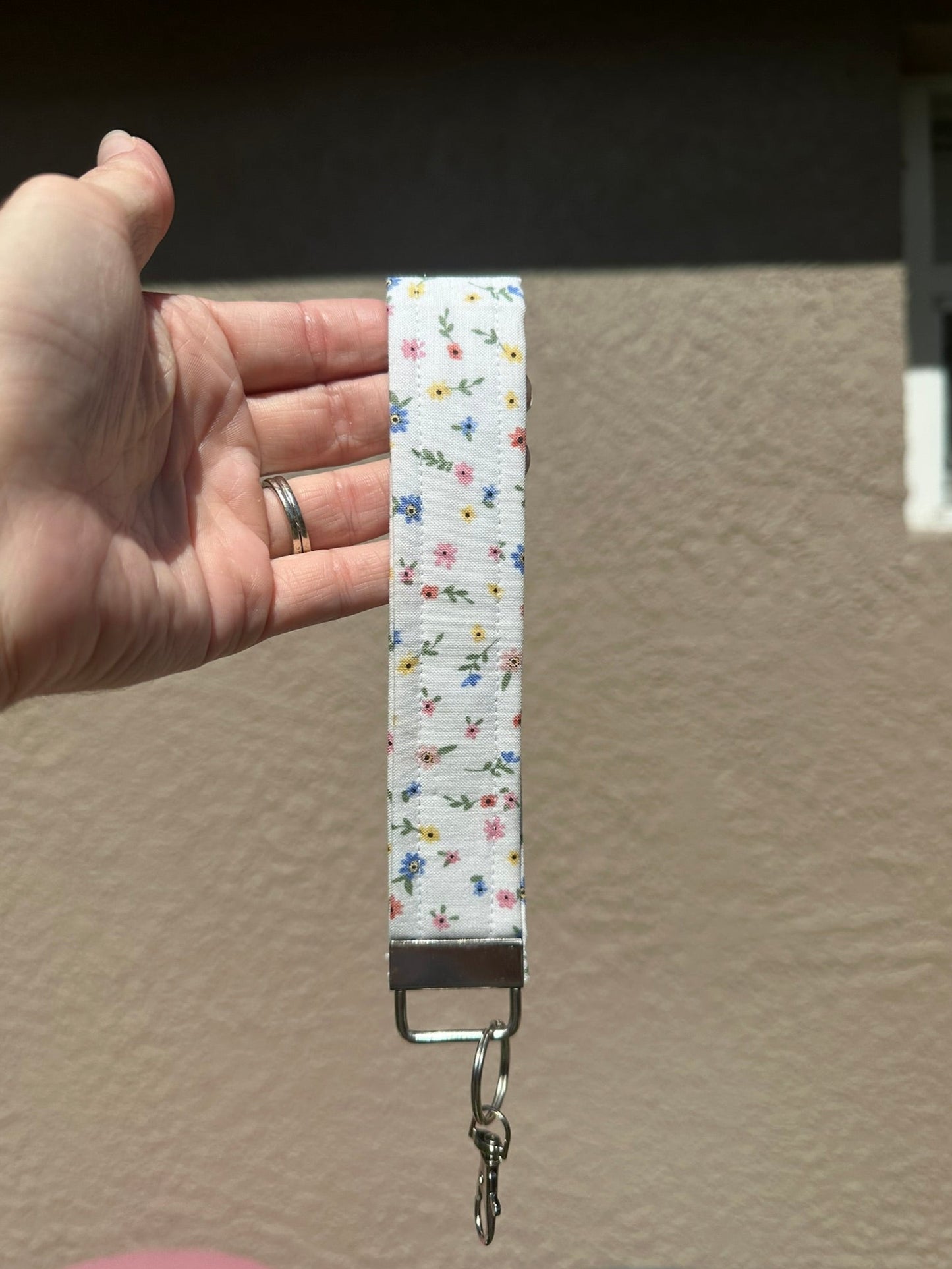Mini Floral Wristlet