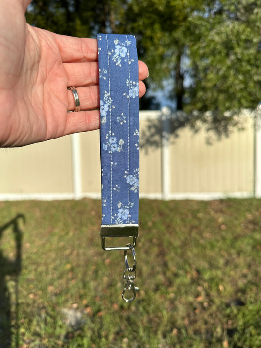 Blue Meadow Wristlet