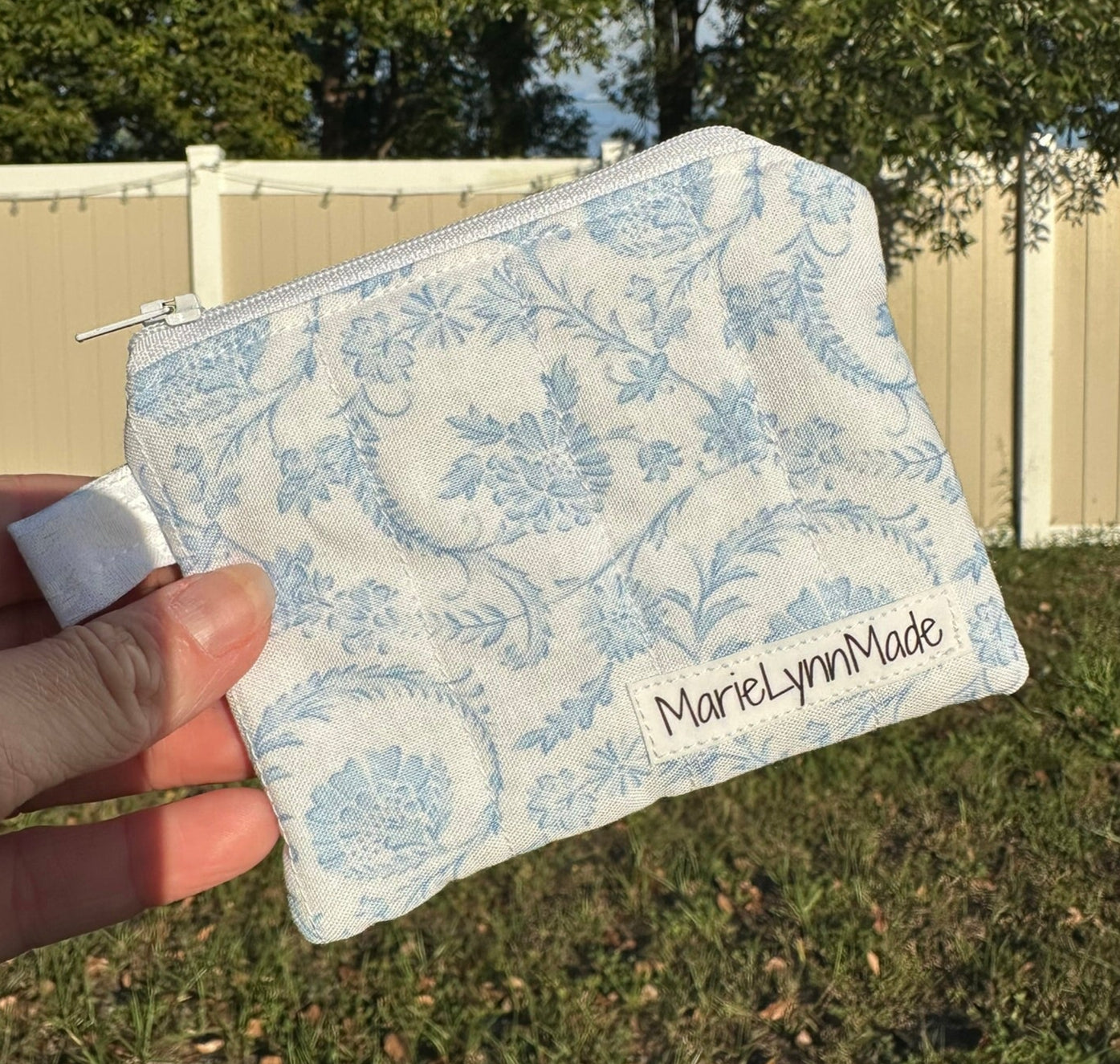 Heirloom Blue Keychain Wallet