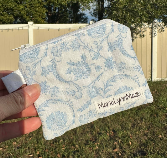 Heirloom Blue Keychain Wallet