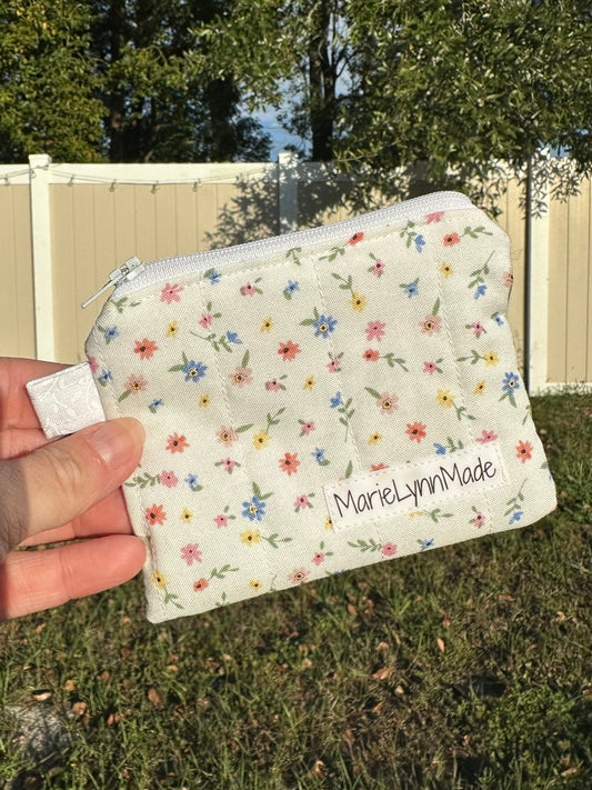Mini Floral Keychain Wallet