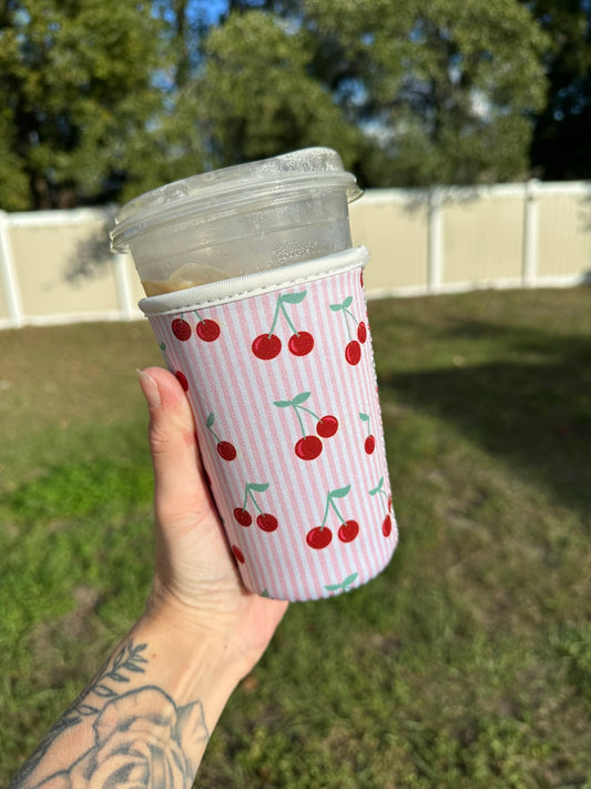 Medium Cherries Cup Coozie