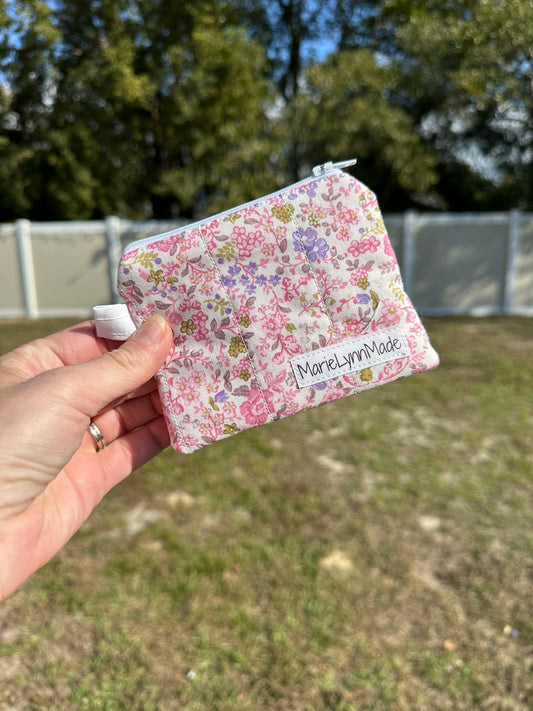 Blushing Garden Keychain Wallet