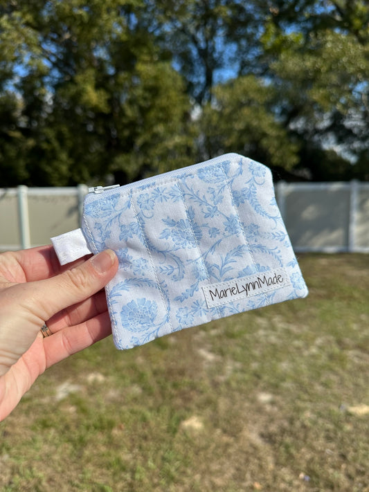 Heirloom Blue Keychain Wallet