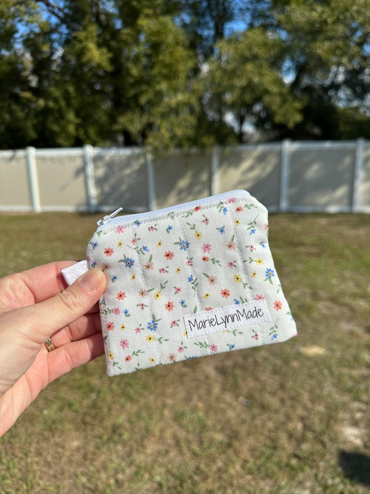 Mini Floral Keychain Wallet