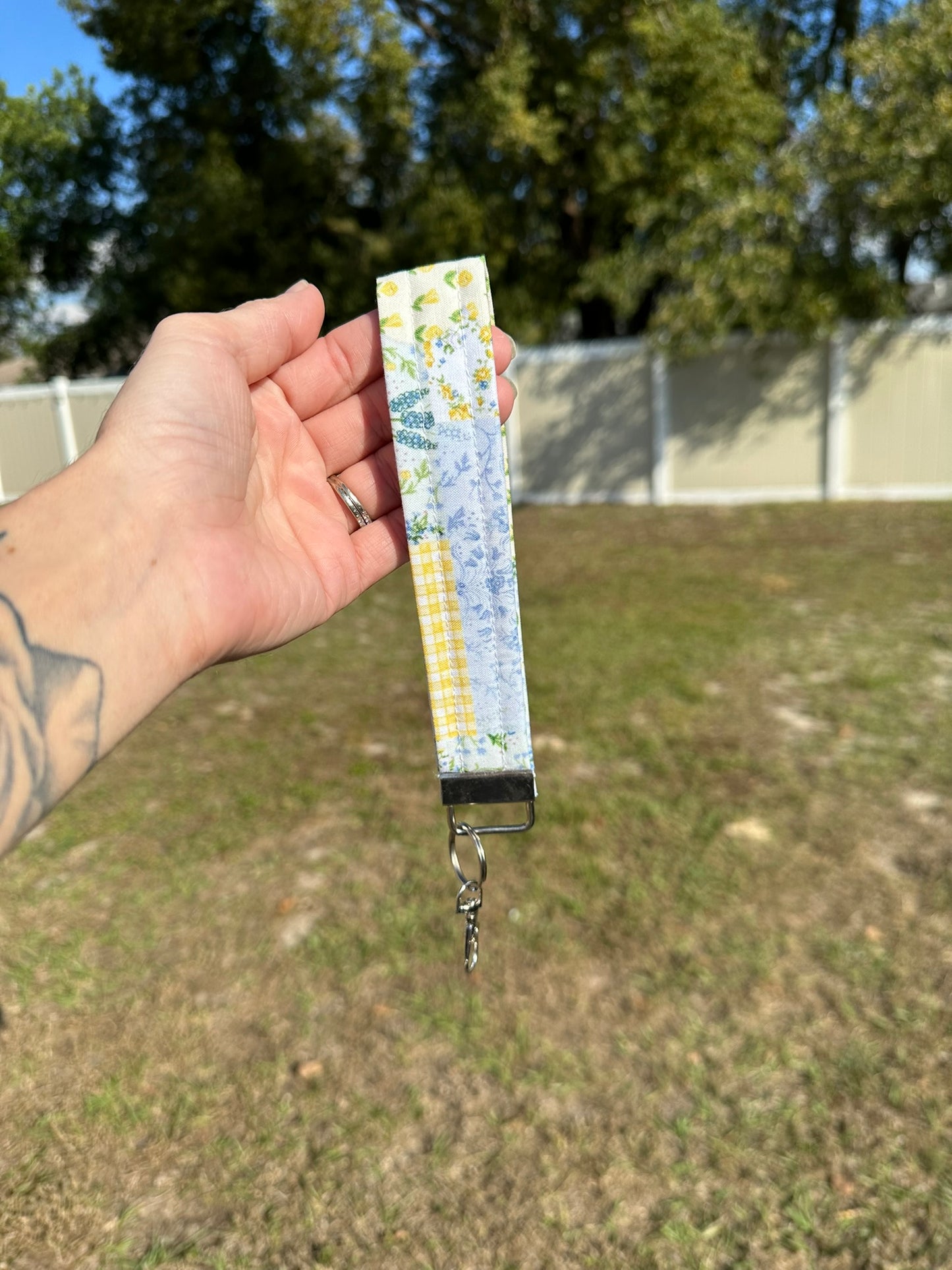 Garden Patchwork Wristlet
