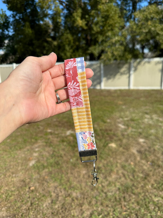 Cottage Charm Patchwork Wristlet