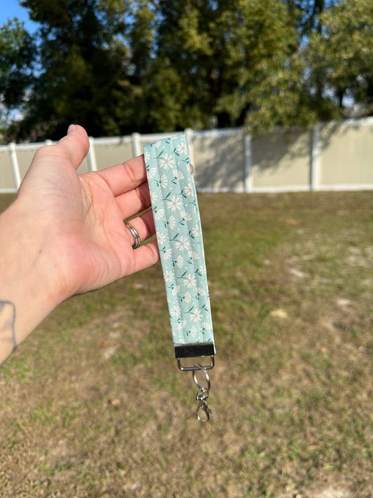 Mint Meadows Wristlet