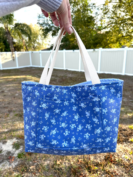 Blue Meadows Mini Tote