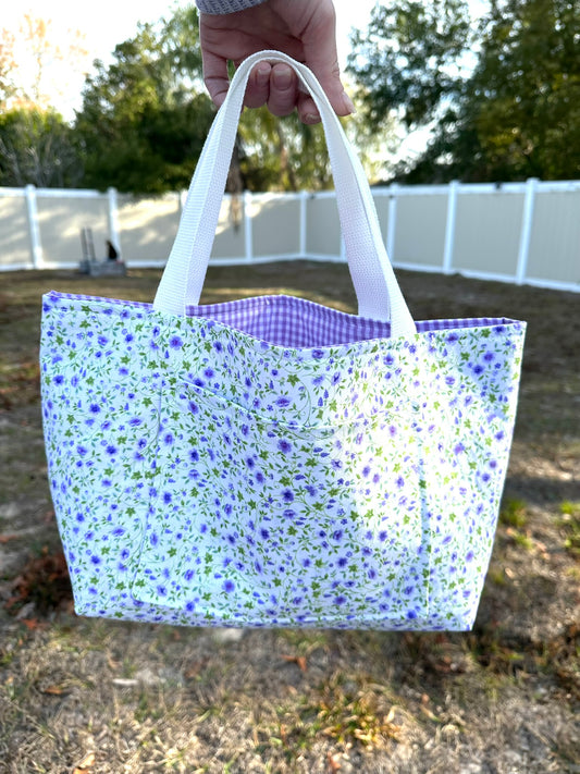 Violet Fields Mini Tote