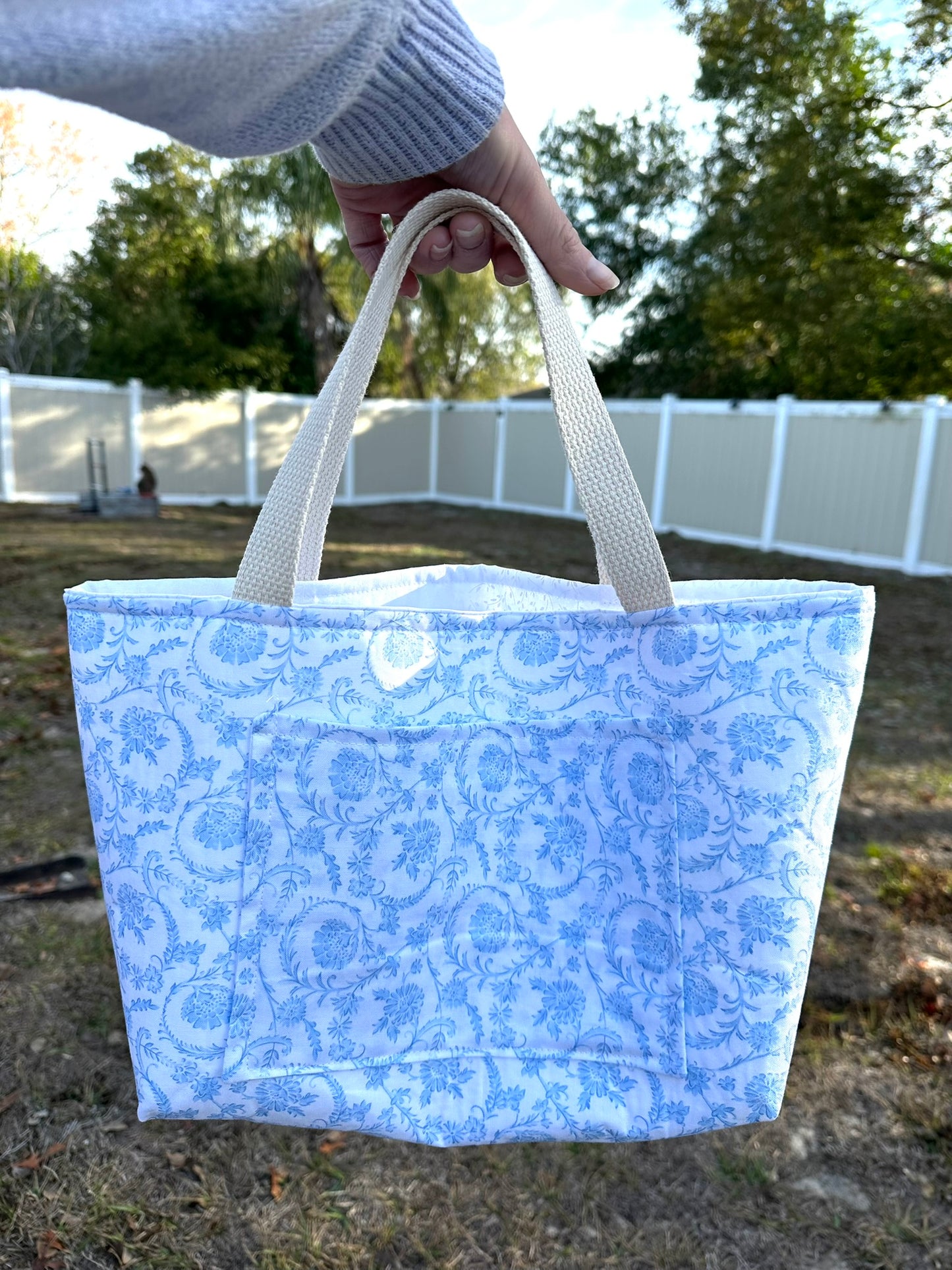 Heirloom Blue Mini Tote