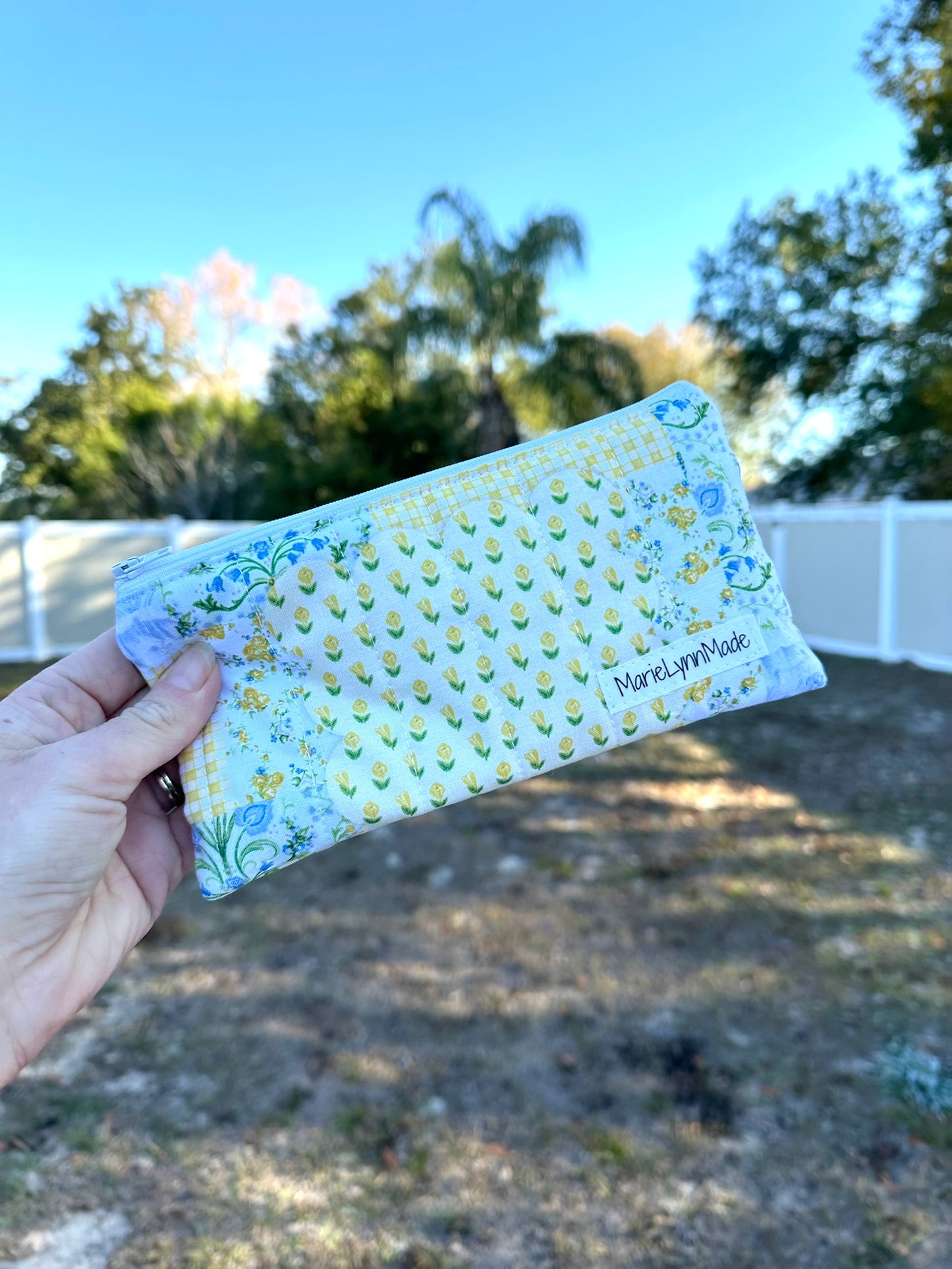 Garden Patchwork Small Zipper Pouch
