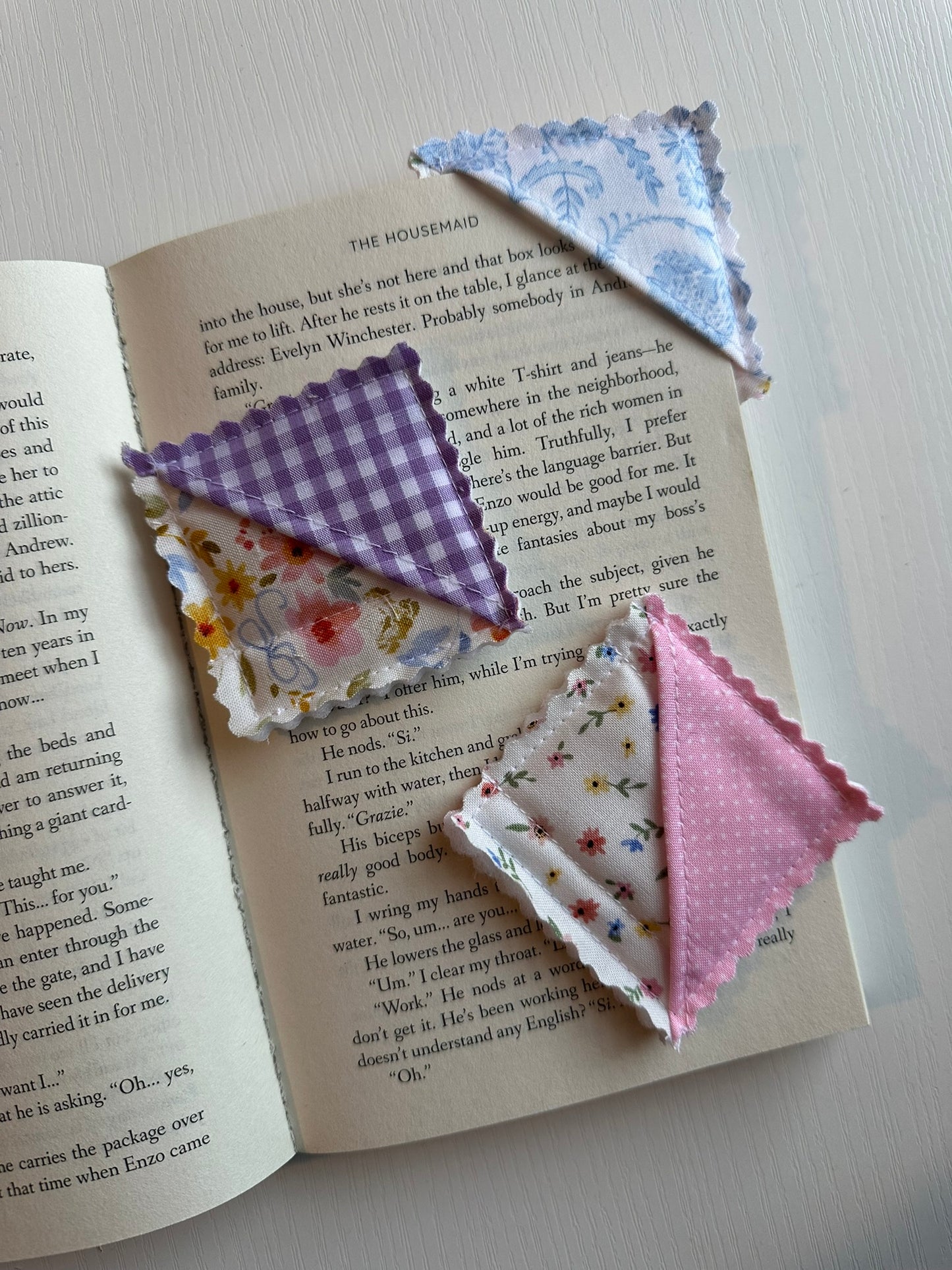 Mystery Fabric Corner Bookmark