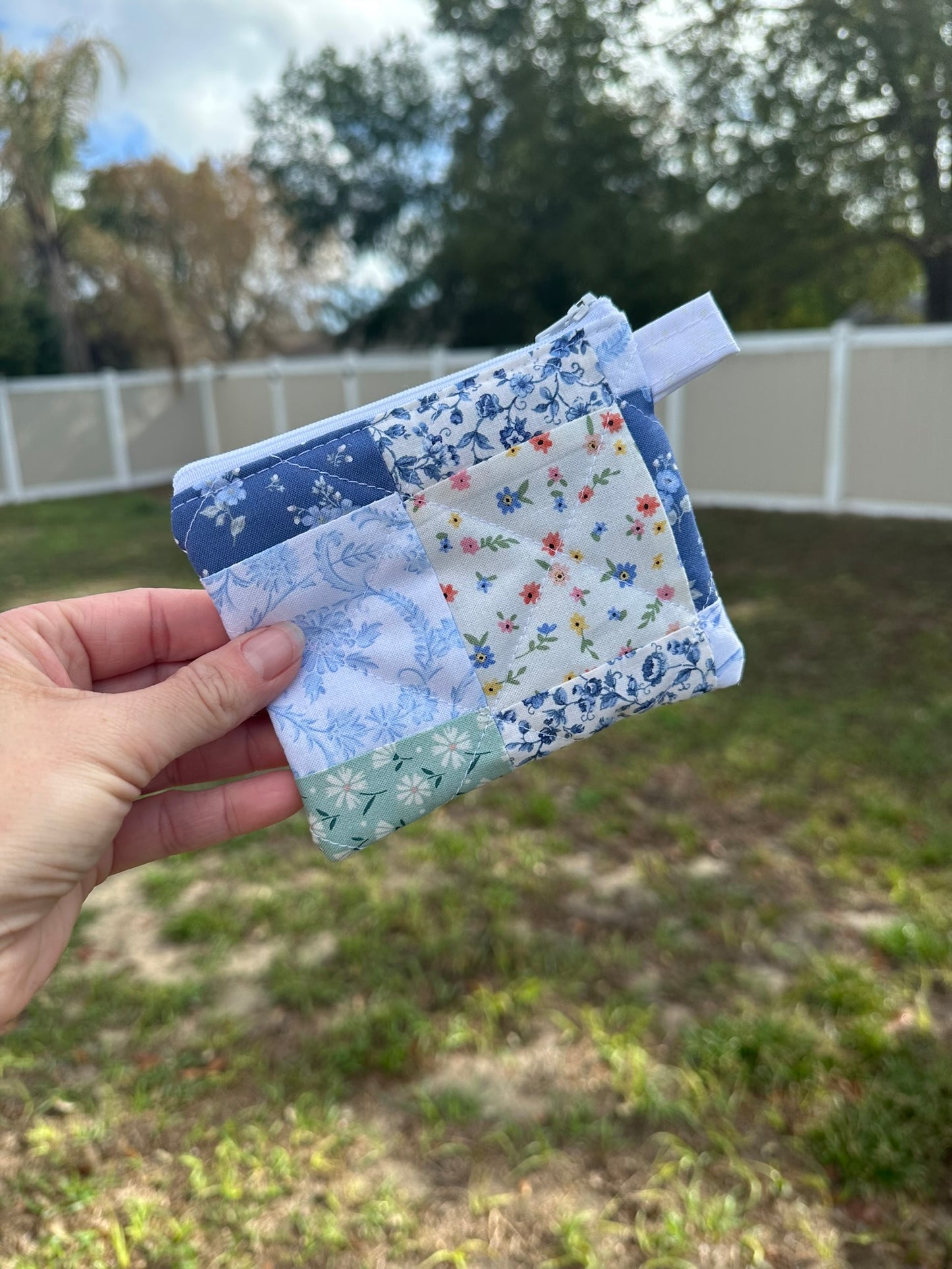 Patchwork Meadow (C) Keychain Wallet