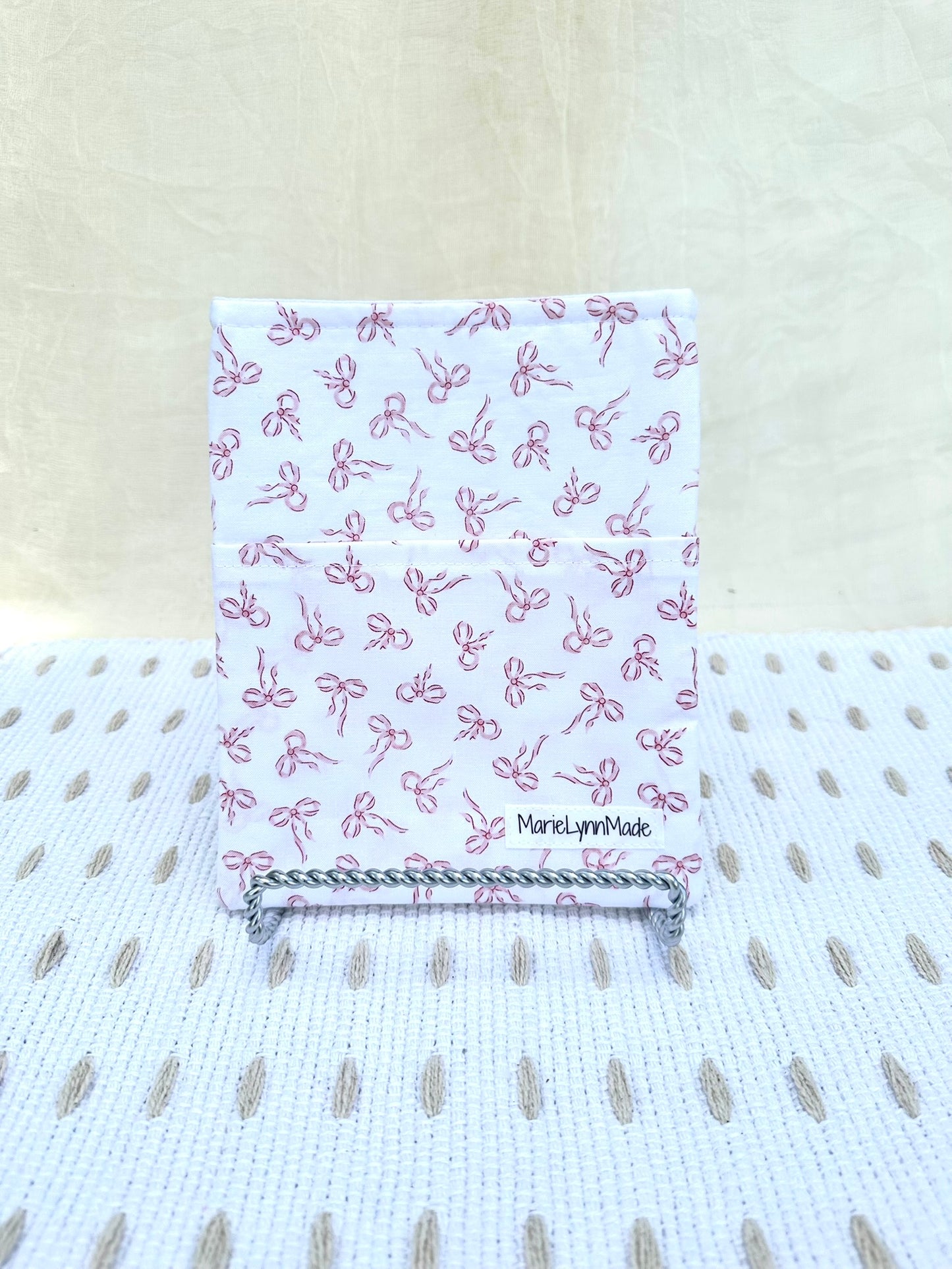Pink Bows Kindle and Book Sleeve