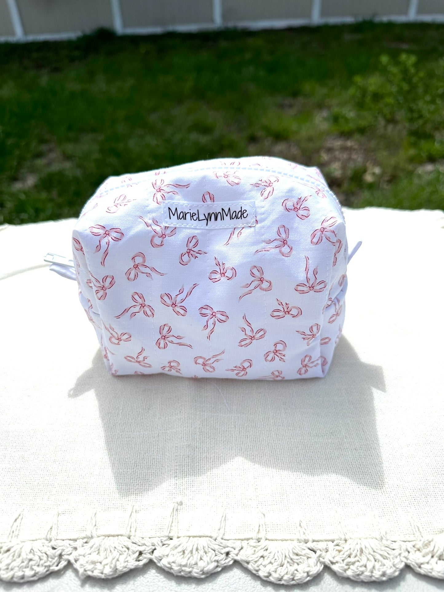 Pink Bows Essentials Pouch