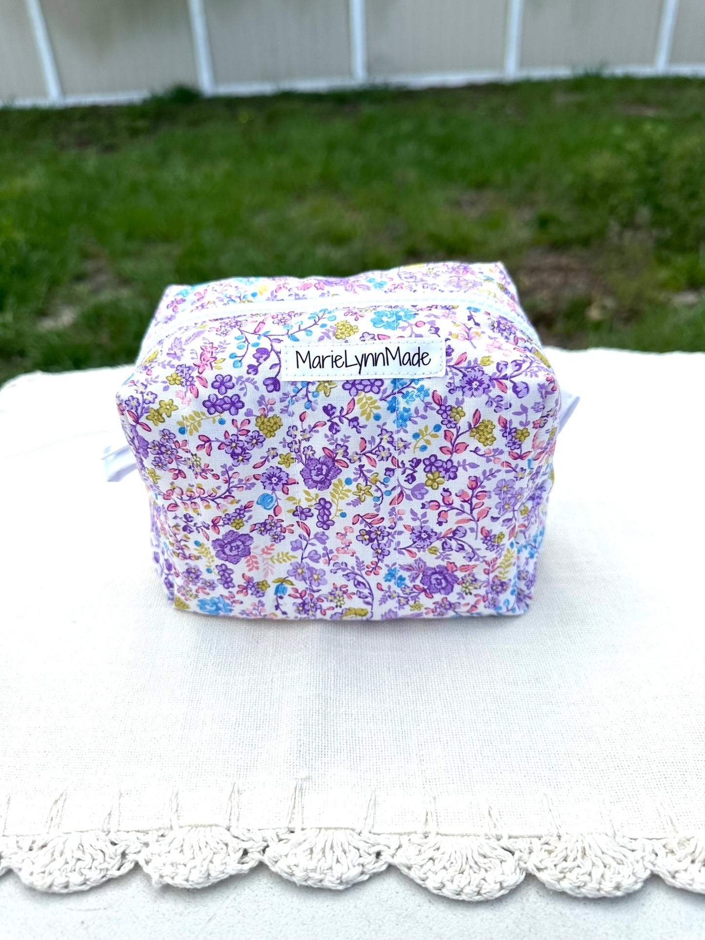 Purple Wildflower Essentials Pouch