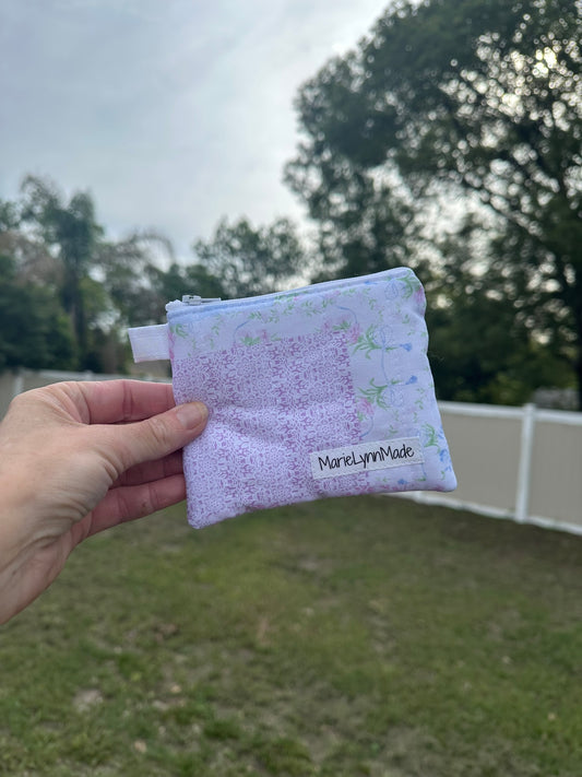 Pastel Patchwork Keychain Wallet
