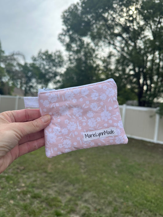 Sweet Peony Keychain Wallet