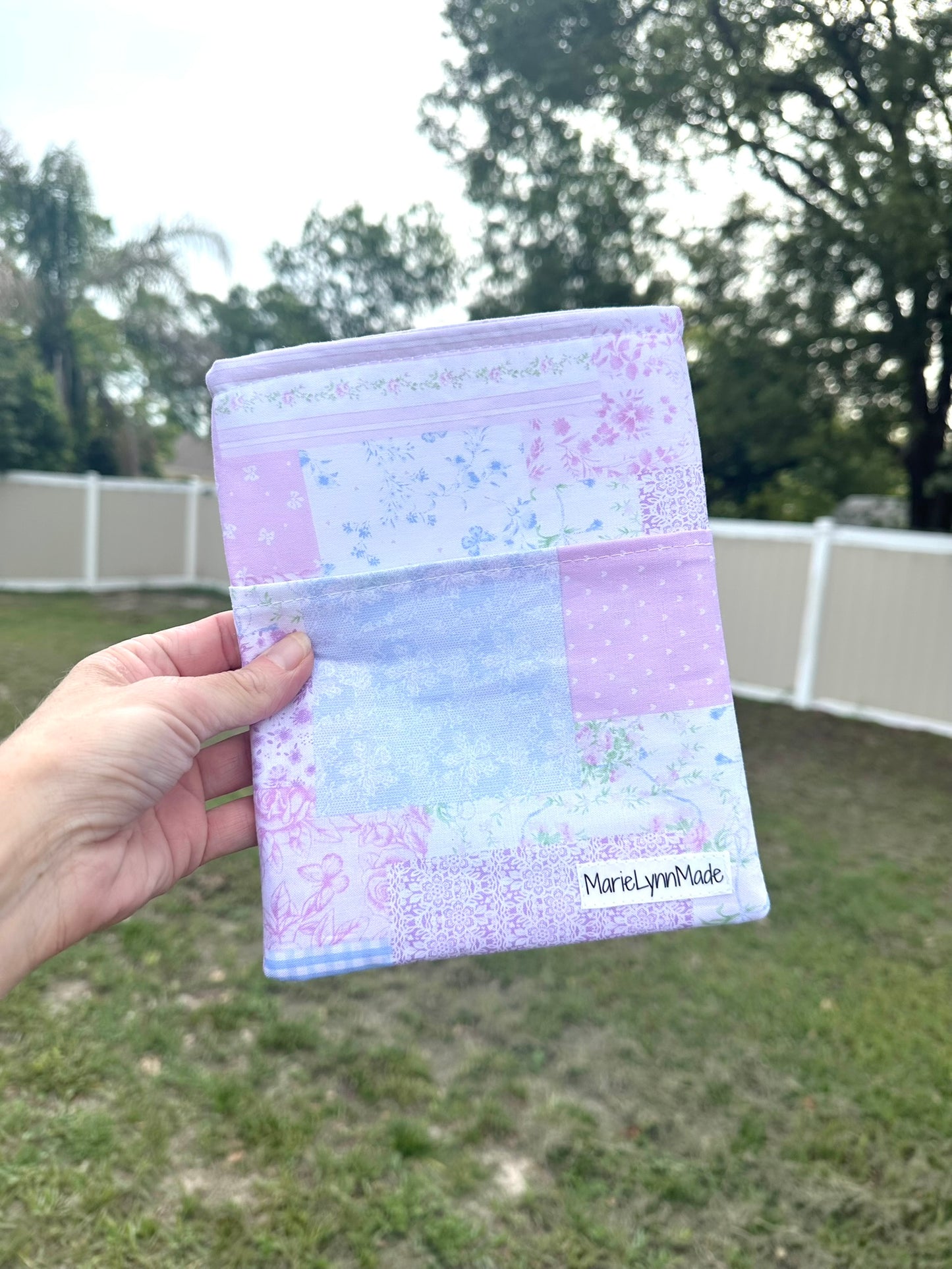 Pastel Patchwork Kindle and Book Sleeve
