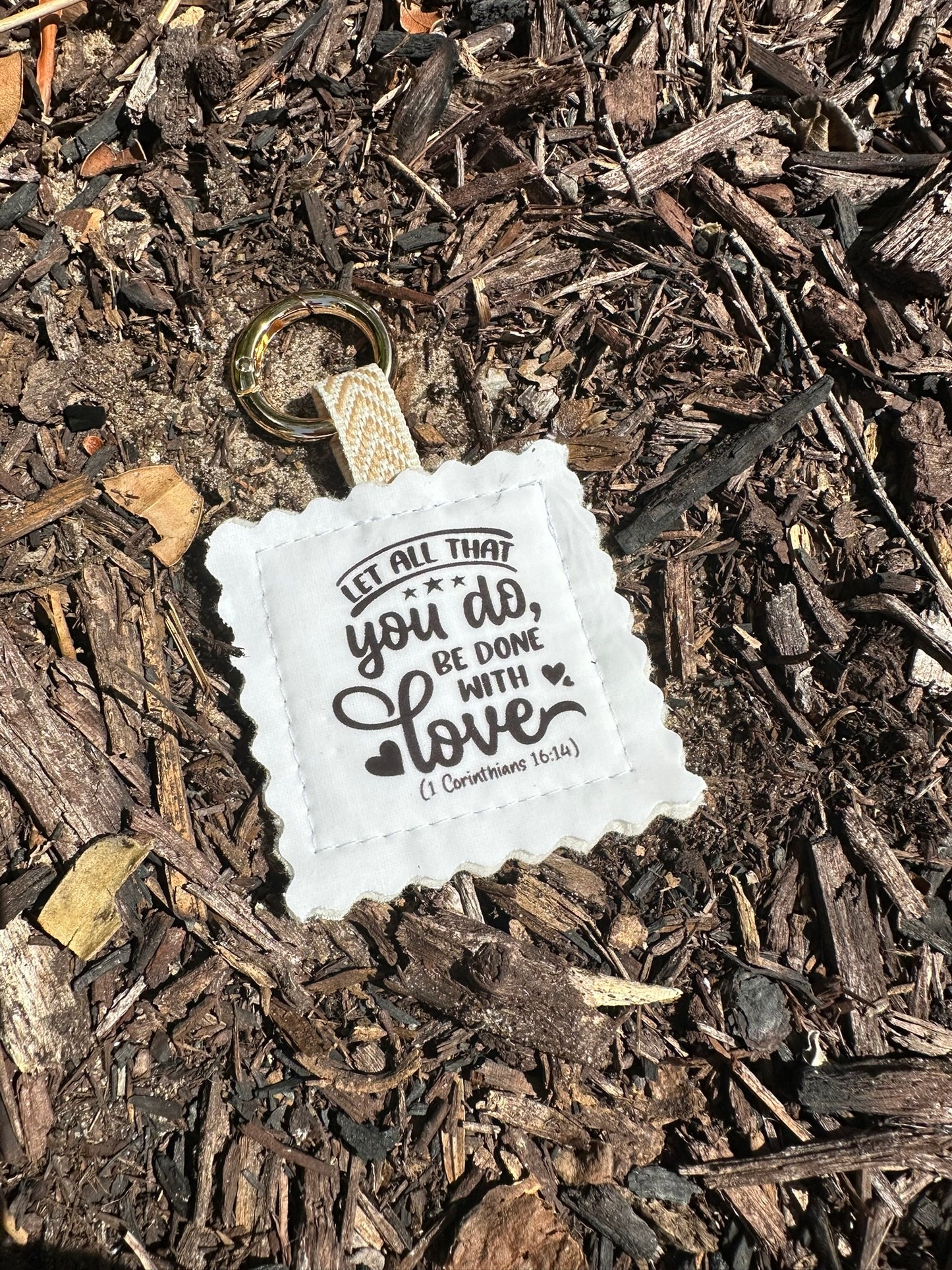 Bible Verse Keychain
