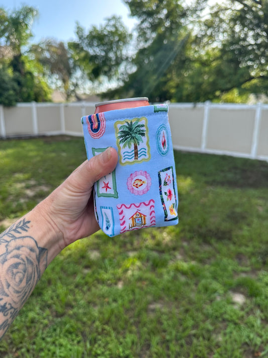 Coastal Waters Soda Can Coozie