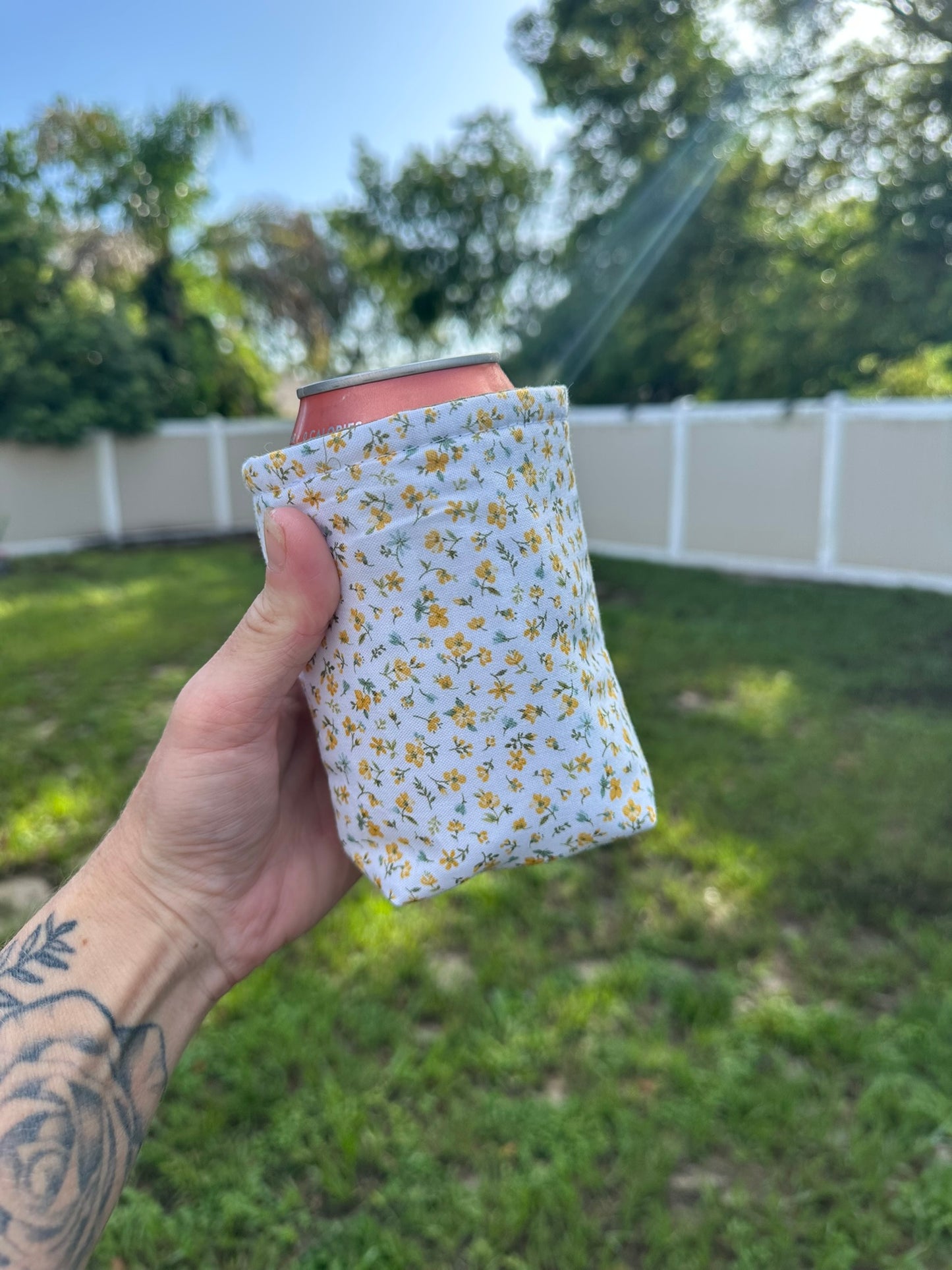 Secret Garden Soda Can Coozie